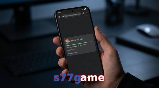 Main screen of S77game apk page for PK players